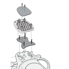 KAPPA СТЕЛАЖ БАГАЖНИКА ЦЕНТРАЛЬНОГО SUZUKI DL 650 V-STROM (11-16) ( Z ПЛИТА MONOKEY )