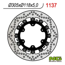 NG ДИСК ТОРМОЗНИЙ ПЕРІД BMW K1100LT/RS '89-00, R1100GS/R '93-94, R1100R/RT/RS '92-01 (305X118X5MM) (6X9,0MM) PLYWAJACA