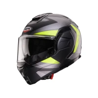 CABERG ШОЛОМ SZCZEKOWY FLIP-BACK (SZCZEKA DO ЗАДУ) МОДЕЛЬ TRIP LUNAR SOLID КОЛІР ЧОРНИЙ MAT/SZARY/ZOLTY FLUO РОЗМІР L (PINLOCK W КОМПЛЕКТІ)