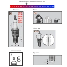 CHAMPION SPARKPLUG RN12YC: HARLEY-DAVIDSON, INDIAN