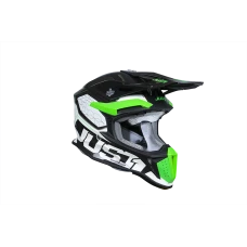 JUST1 ШОЛОМ J-18 F HEXA ЗЕЛЕНИЙ FLUO/WHITE/TITANIUM L