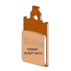 DELTA BRAKING КОЛОДКИ ДИСКОВІ ТОРМОЗНІ KH116 ПЕРІД APRILIA AF-1 50 '86-'92, YAMAHA DT 50R '97-'01, PIAGGIO FREE 50 '95-'01, BETA TEMPO 50 '94-'97, MALAGUTI F12 50 PHANTOM '94-'02, GARELLI SAHEL 50 '91-,