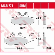 TRW LUCAS ZF КОЛОДКИ ДИСКОВІ ТОРМОЗНІ KH418 SINTER PIAGGIO BEVERLY 125 '10-, MEDELEY 125 '16-, MP3 125 '09-'12, X7 125 '08-'12, XEVO 125 '07-, MEDELEY 150 '16-, MP3 500 '09-, ЗАД, PIAGGIO X9 125 '06-'07, X10 500, X10 350 '12-, PRZOD/ЗАД