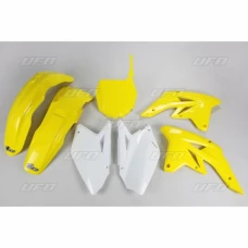 UFO КОМПЛЕКТ ПЛАСТІКОВ SUZUKI RMZ 250 '07-'09 КОЛІР OEM (BIALY/ZOLTY - Z КОЛІР ЖОВТИЙ TABLICA ПІД НОМЕРИ STARTOWE) (SU407BE999)