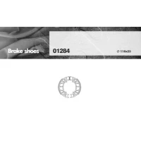BRENTA КОЛОДКИ БАРАБАННІ ДИСКОВІ ТОРМОЗНІ DERBI 50 GILERA RUNNER/TYPHOON PIAGGIO ZIP/HEXAGON (110X25MM) (FT 1284)