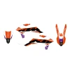 BLACKBIRD КОМПЛЕКТ НАЛІПОК (OKLEIN) KTM SX\/SX-F '19-'22, EXC\/EXC-F '20-'23 DREAM 5 КОЛІР КОЛІР ПОМАРАНЧ ЧОРНИЙ - зображення 2