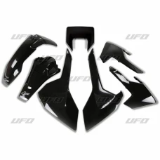UFO КОМПЛЕКТ ПЛАСТІКОВ HUSQVARNA TX/TE/FE '17-'19 Z ЗАХИСТ ФАРИ КОЛІР ЧОРНИЙ  (HU621E001)