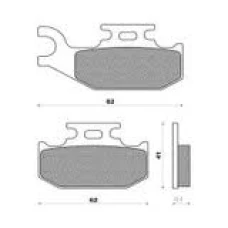 BRENTA КОЛОДКИ ДИСКОВІ ТОРМОЗНІ KH413 SUZUKI BURGAMN 125 07-18, LTA-ATV (FT 3109)