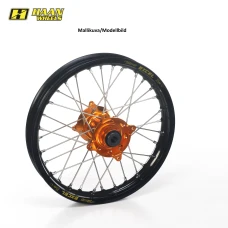 HAAN КОЛЕСА SX65 16- ЗАДНЯ 12-1,60 ЧОРНИЙ RIM/ORANGE СТУПИЦЯ
