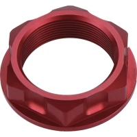 ACCEL ГАЙКА ВЕРХНЯ ПОЛКИ HONDA CR '01-'07, CRF '02-'16 (M26X32) КОЛІР ЧЕРВОНИЙ