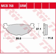 TRW LUCAS ZF КОЛОДКИ ДИСКОВІ ТОРМОЗНІ KH408 SINTER BETA EVO 80 '09-, ПЕРІД, YAMAHA YP 400 MAJESTY '04-'13, XP 500 T-MAX '04-'11 ЗАД