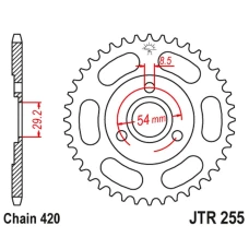 ЗАДНЯ ЗІРКА JR 255 26 HONDA Z 50 MONKEY (25526JT) (LANC.520)