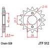JT ЗІРОЧКА ПЕРІД 525 14 KAWASAKI ZXR 400, KLE 500 '91-'96 (-1), GPZ 500S (-1) (52514JT) (LANC. 520) - зображення 1