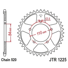 JT ЗІРОЧКА ЗАД 4734 40 HONDA CMX 500 REBEL 17-18 (LANC.520) (473440JT)