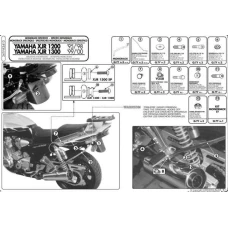 KAPPA СТЕЛАЖ БАГАЖНИКА ЦЕНТРАЛЬНОГО YAMAHA XJR 1200 (95-98), XJR 1300 (98-02) ( БЕЗ ВІНІЛ )