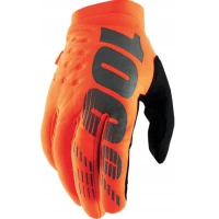 100 ПРОЦЕНТ НОВИНКА РУКАВИЦІ CROSS/ENDURO BRISKER YOUTH JUNIOR SOFTSHELL ПОМАРАНЧЕВИЙ КОЛІР FLUO/BLACK КОЛІР КОЛІР ПОМАРАНЧ FLUO/CZARNY РОЗМІР L