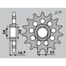 ПЕРЕДНЯ ЗІРКА JR CHT 2078 15 APRILIA/BMW (JTF704.15)