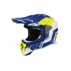 AIROH ШОЛОМ AVIATOR ACE 2 SHIELD BLUE/YELLOW БЛИСК L