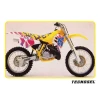 TECNOSEL (BLACKBIRD) КОМПЛЕКТ НАЛІПОК (OKLEIN) SUZUKI RM 125\/250 '89-'92,REPLICA OEM SUZUKI '92 КОЛІР ZOLTY\/ROZOWY\/BIALY - зображення 2