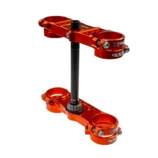 XTRIG ПОЛКИ ПІДВІСКИ ПЕРІД ROCS TECH TRIPLE CLAMPS KTM SX 85 '25; HUSQVARNA TC 85 '25; GAS GAS MC 85 '25 (OFFSET 14MM) КОЛІР КОЛІР ПОМАРАНЧ
