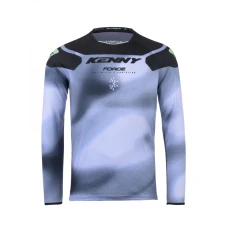 KENNY RACING 2025 СОРОЧКА CROSS/ENDURO МОДЕЛЬ FORCE FOG NEON GREEN КОЛІР ЧОРНИЙ/СІРИЙ РОЗМІР M