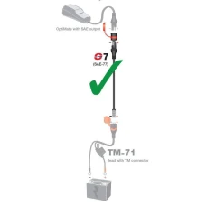 OPTIMATE АДАПТЕР DO LADOWAREK Z ШТЕКЕРИ KET/TM NA SAE (ДОВЖИНА 15CM) (SAE-77) (EL)