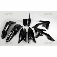 UFO КОМПЛЕКТ ПЛАСТІКОВ SUZUKI RMZ 250 '19-'22, RMZ 450 '18-'22 КОЛІР ЧОРНИЙ  (SU418E001)