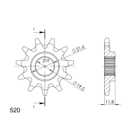 SUPERSPROX / JT ПЕРЕДНІЙ SPROCKET 3222.11
