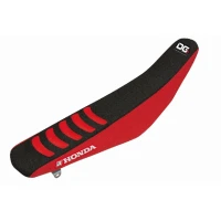BLACKBIRD ПОКРИВКА/ПОКРИВКА NA СИДІННЯ HONDA CRF 250R '18-'21, CRF450R '17-'20,CRF 450X '17-22 DOUBLE GRIP 3, КОЛІР ЧОРНИЙ/ЧЕРВОНИЙ