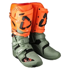LEATT (АКЦІЯ 2022/2023) ВЗУТТЯ CROSS 5.5 FLEXLOCK ENDURO BOOT CACTUS КОЛІР ZIELONY/POMARANCZOWY РОЗМІР 40.5 / 25.5 CM