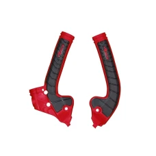 RACETECH (RTECH) 2025/12 КРИШКИ РАМИ (КОМПЛЕКТ) BI-MATERIAL СУПЕР GRIP GAS GAS MC 85 '21-'24 КОЛІР ЧЕРВОНИЙ / ЧОРНИЙ