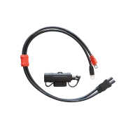 BS 2026/01 ПРОВІД DO PODLACZENIA LADOWARKI BS АБО ПРИСТРОЮ ROZRUCHOWEGO POWER БАГАЖНИК МАКС Z BEZPIECZNIKIEM 10A І З'ДНЮВАЧЕМ SAE (ДОВЖИНА 60CM) (EL) (28)