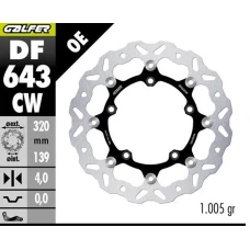 GALFER ДИСК ТОРМОЗНИЙ ПЕРІД KOVE 800X PRO '23-'25 (WAVE FLOATING) (320X139X4MM)
