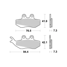 SBS BRAKEPADS КЕРАМІЧНІ (689HF)