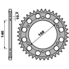 ЗАДНЯ ЗІРКА PBR 46113 42 C45 BMW F 650 GS 10-13, NA SRUBE 10,5 MM (JTR3.42) (LANC. 525)