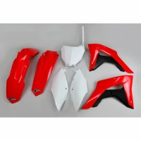 UFO КОМПЛЕКТ ПЛАСТІКОВ HONDA CRF 450RX '17-18 КОЛІР OEM (CZERWONY/BIALY) (HO120E999)