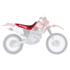 BLACKBIRD ПОКРИВКА\/ПОКРИВКА NA СИДІННЯ HONDA XR 250\/400 '96-'04 TRADITIONAL, ЛОГОТИП HONDA, КОЛІР ЧОРНИЙ\/ЧЕРВОНИЙ - зображення 1
