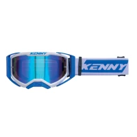 KENNY RACING ОКУЛЯРИ PERFORMANCE EVO 2 BLUE- MIRROR LENS - ЗЕРКАЛО КОЛІР NIEBIESKI/BIALY