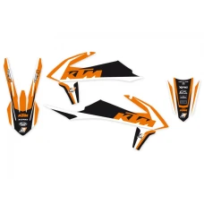 BLACKBIRD КОМПЛЕКТ НАЛІПОК (OKLEIN) KTM SX/SXF '19-'22, EXC '20-'22 DREAM 4 КОЛІР ОРАНЖЕВИЙ/ЧОРНИЙ