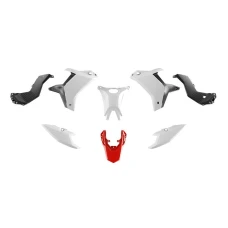 RACETECH (RTECH) 2025/12 КОМПЛЕКТ ПЛАСТІКОВ (БЕЗ ПЕРІД КРИЛА) T7 YAMAHA TENERE 700 '25-'26 КОЛІР БІЛИЙ / ЧОРНИЙ / ЧЕРВОНИЙ