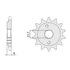 CHT ЗІРОЧКА ПЕРІД 350 13 HONDA XR 600R '91-'00, POLARIS 500 (JTF1309.14) (309-13)
