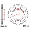 ЗАДНЯ ЗІРКА JR 467 47 KAWASAKI KX 80\/85 '86-'17 (46747JT) (LANC. 420) - зображення 1