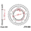 ЗАДНЯ ЗІРКА JR 4508 41 KTM 950\/990\/1190 RC8 \/DUKE\/ SUPERMOTO (450841JTZBK) (LANC. 525) КОЛІР ЧОРНИЙ - зображення 1