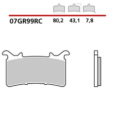 BREMBO 2026/03 КОЛОДКИ ДИСКОВІ ТОРМОЗНІ KH757 RACING RC ПЕРІД