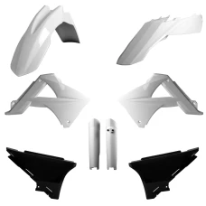 КОМПЛЕКТ ПЛАСТИКА POLISPORT (ПОВНИЙ KIT) GAS GAS EC/EC-E 125 '11; EC/EC-E 200 '11; EC/EC-E 250 '11; EC-EC-E 300 '11 EC/EC-F '11 В КОМПЛЕКТІ КРИШКА АМОРТИЗАТОРІВ  8398500006) КОЛІРБІЛО-ЧОРНИЙ