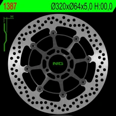 NG ДИСК ТОРМОЗНИЙ ПЕРІД BMW S 1000R/RR/XR 13-18, MOTO GUZZI CALIFORNIA 1400 13-18 (320X64X5,0MM) (6X8,5MM)