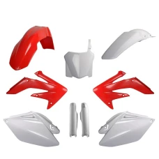 POLISPORT КОМПЛЕКТ ПЛАСТІКОВ (ПОВНИЙ KIT) HONDA CRF 250R '09 W КОМПЛЕКТІ TABLICA ПЕРІД (8657500002) I КРИШКИ AMORTYZAROROW (8351700002) КОЛІР CZERWONO БІЛИЙ OEM