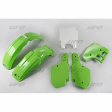 UFO КОМПЛЕКТ ПЛАСТІКОВ KAWASAKI KX 125 '89, КОЛІР OEM (ZIELONY/BIALY) (KA197E999)