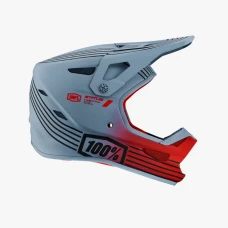 100 ПРОЦЕНТ MTB ШОЛОМ ВЕЛОСИПЕДИ МОДЕЛЬ STATUS CALTEC/GREY КОЛІР SZARY/CZERWONY/CZARNY РОЗМІР XL
