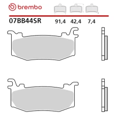 BREMBO 2026/06 КОЛОДКИ ДИСКОВІ ТОРМОЗНІ RACING ROAD SINTER SR (SPIEK METALICZNY) (ECE R90) APRILIA RSV4 / FACTORY '25, DUCATI PANIGALE V4 / STREETFIGHTER V4 '25-'26, KTM RC 990 R '26, MV AGUSTA BRUTALE 931 '26, NORTON MANX 1200 '26,